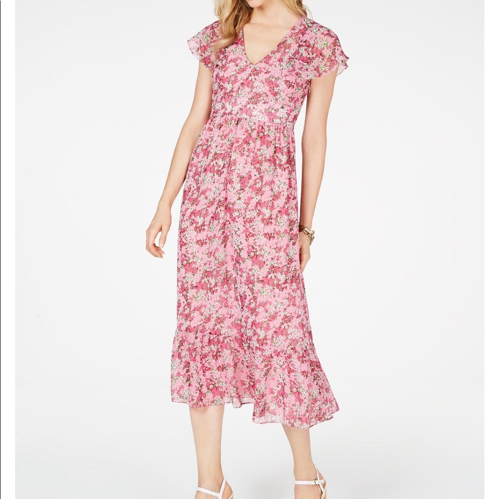 NWT Michael Kors' pink floral dress